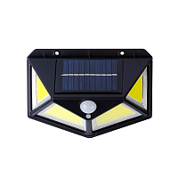 Прожектор накладной на солнечной батарее с датчиком движения SBF-22-MS Черный IP65 картинка 